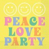 Guardanapos Peace Love Party